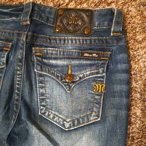 Miss Me Dark Denim mid rise boot cut jeans sz 30